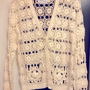 Cardigan crocheted